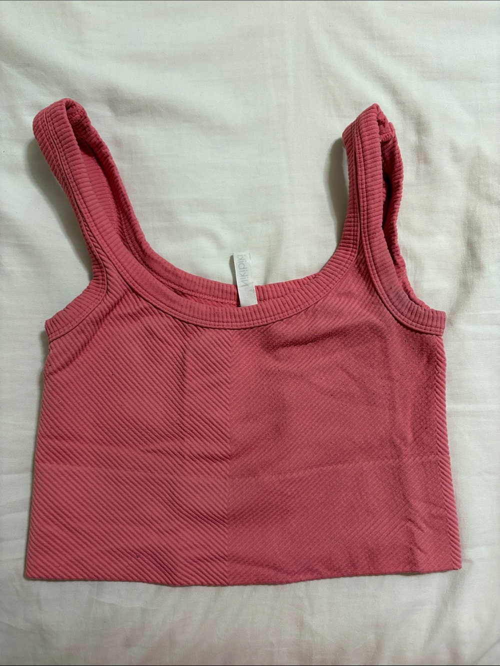 Nikibiki Hot Pink Ribbed Tank Top